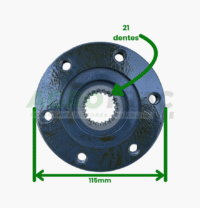 FLANGE DO PINHÃO DA TRACÃO DIANTEIRA - Imagem 3
