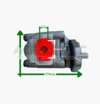 BOMBA HIDRAULICA PRINCIPAL MF65R/MF86 ( FERRO ) - Imagem 2