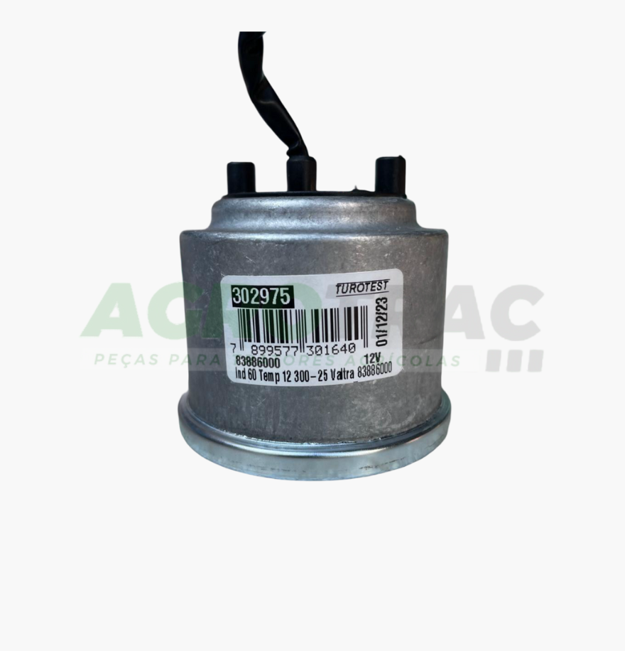 INDICADOR DE TEMPERATURA ELÉTRICO 60MM 12V 302975 TUROTEST - Imagem 2