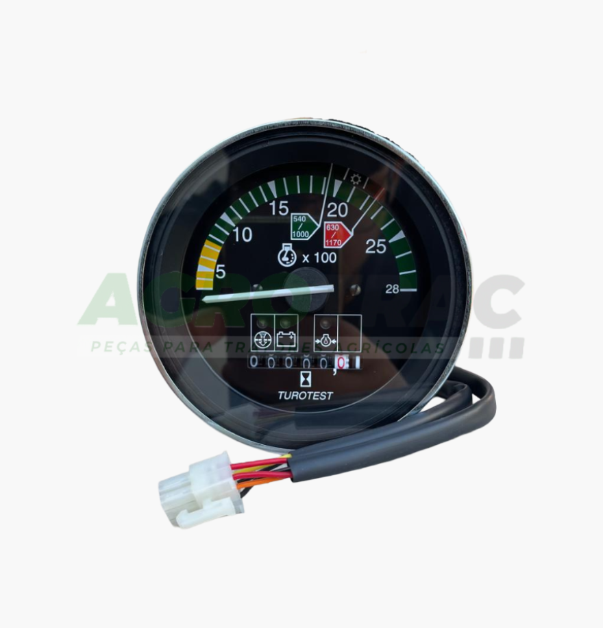 TACÔMETRO TUROTEST 302386 100MM 2800 RPM 3 LED - LINHA 200